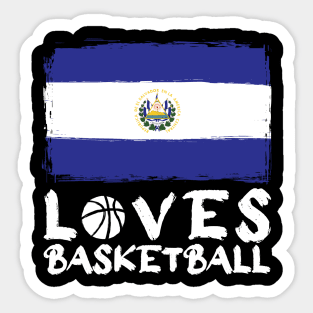 El Savador Loves Basketball Sticker